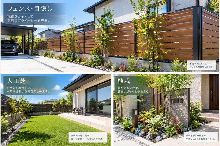 フェンス目隠し植栽